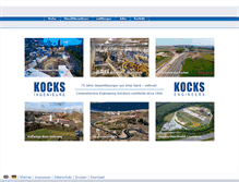 Tablet Screenshot of kocks-ing.de